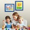 Americanflat 10x12.5 Kids Art Frame - Set of 2 - 8.5x11 with Mat or 10x12.5 without Mat - Kids Artwork Frame - Magnetic Frame Closure - Shatter Resistant Glass - Hanging Hardware